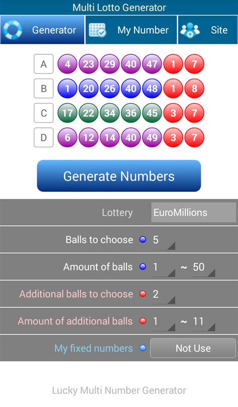 lucky lotto number generator free
